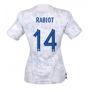 Francja Adrien Rabiot #14 Koszulka Wyjazdowych Kobiety MŚ 2022 Krótki Rękaw
